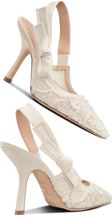 dior lace slingback|Dior heels jadior.